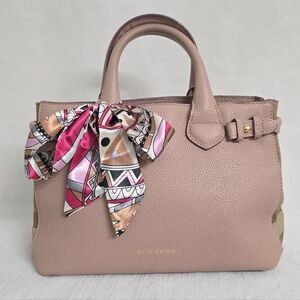 Auth Burberry Banner Small HandBag